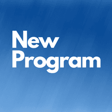 Blue graphic with the words 