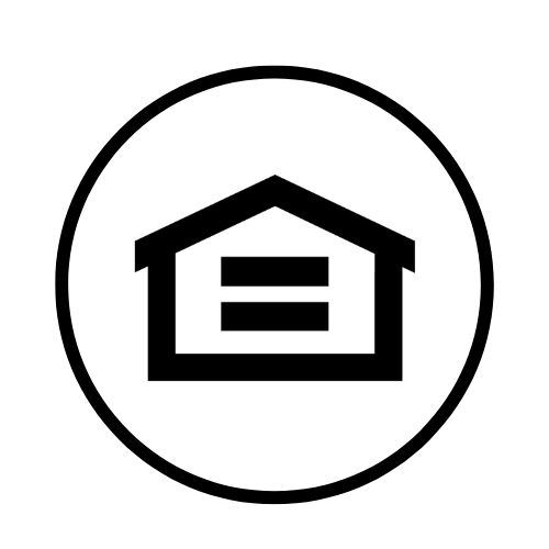 Fair Housing symbol in a circle